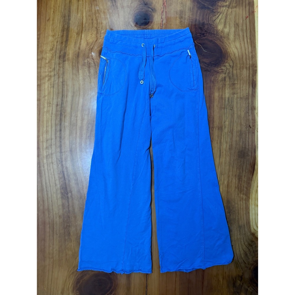 Vintage Y2K Mossimo Wide Leg S Baggy Sweatpants Drawstring Cotton Stretch W3-7
